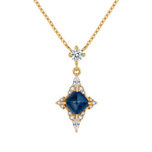 Load image into Gallery viewer, Original Sugar Tower Topaz Star Necklace, Silver with Gold Plating