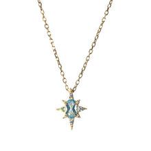 Load image into Gallery viewer, Affordable Luxury Vintage Topaz Necklace: Gold-Plated Silver Choker
