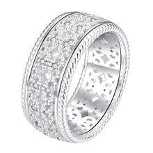 Load image into Gallery viewer, “Weaving Light” Original Design Openwork Lace Ring, Sterling Silver