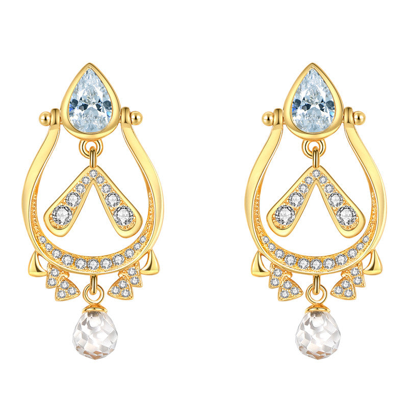 Original Design Rabbit Earrings, Silver with Gold Plating