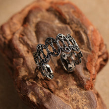 Load image into Gallery viewer, “Dawn of the Holy Court” Original Design Sterling Silver Open-Ended Ring