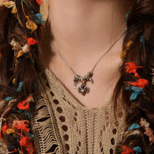 Load image into Gallery viewer, Original Urban Nomad-Style Moray Antelope Necklace, Sterling Silver
