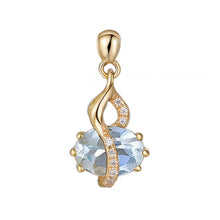 Load image into Gallery viewer, Colorful Gourd-Shaped New Chinese-Style Original Design Pendant, Silver with Gold Plating