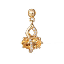 Load image into Gallery viewer, Colorful Gourd-Shaped New Chinese-Style Original Design Pendant, Silver with Gold Plating