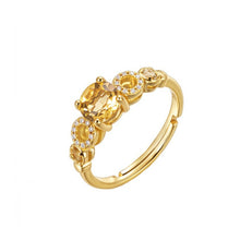 Load image into Gallery viewer, “Five Planets Ring” Original Natural Colored Gemstone Energy Ring with Diamonds