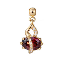 Load image into Gallery viewer, Colorful Gourd-Shaped New Chinese-Style Original Design Pendant, Silver with Gold Plating