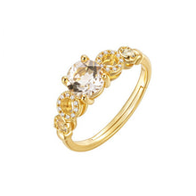 Load image into Gallery viewer, “Five Planets Ring” Original Natural Colored Gemstone Energy Ring with Diamonds