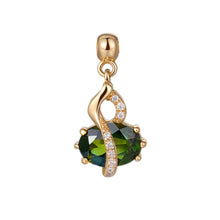Load image into Gallery viewer, Colorful Gourd-Shaped New Chinese-Style Original Design Pendant, Silver with Gold Plating